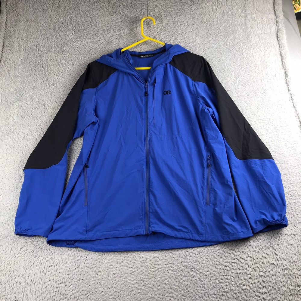 Outdoor Research Ferrosi Hooded Jacket Mens XXL Blue Lightweight Windbreaker